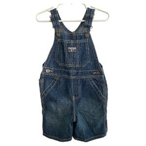 OshKosh B'gosh Classic Blue Kids Cotton Overalls 24 Months